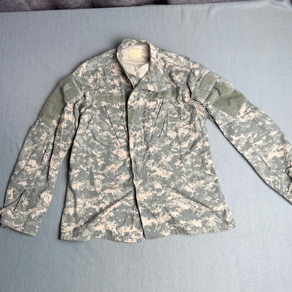 US Army ACU Digital Camo Combat Jacket UCP Military Field Coat Small Regular